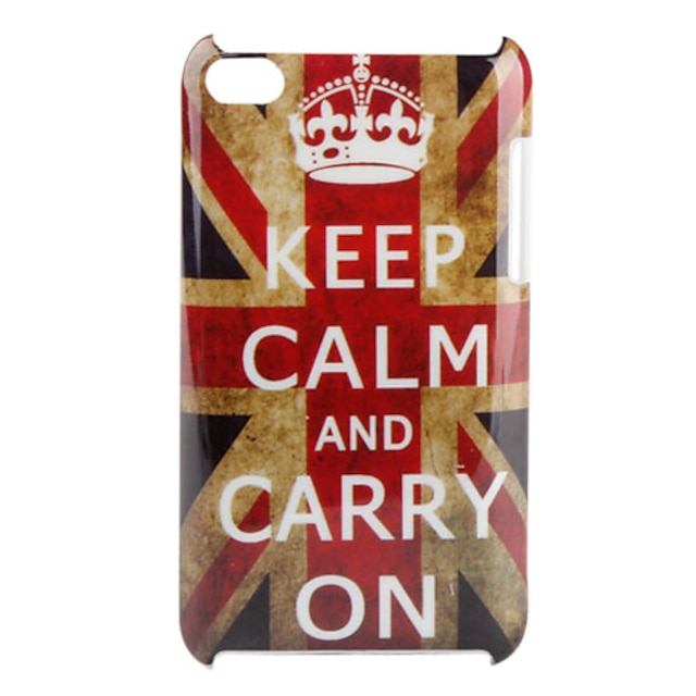  Carcasă Dură Model Keep Calm and Carry On Steag Britanic pentru  iPod Touch 4