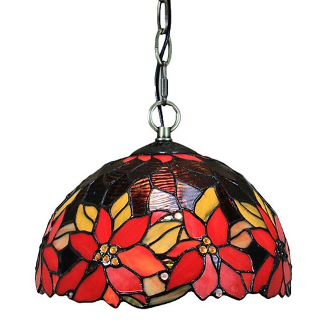  25 cm Ministijl Plafond Lichten & hangers Glas Glas Galvanisch verzilveren Tiffany / Kom 110-120V / 220-240V