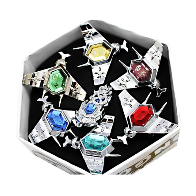  Cosplay Ring Set Inspired by Reborn! Simon Family Vongola Alloy 