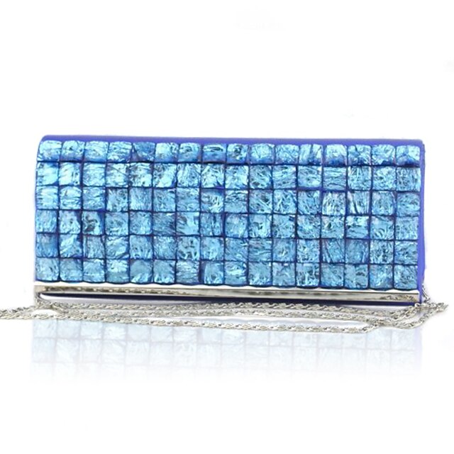 Women's Crystal / Rhinestone Acrylic Evening Bag Blue / White / Silver