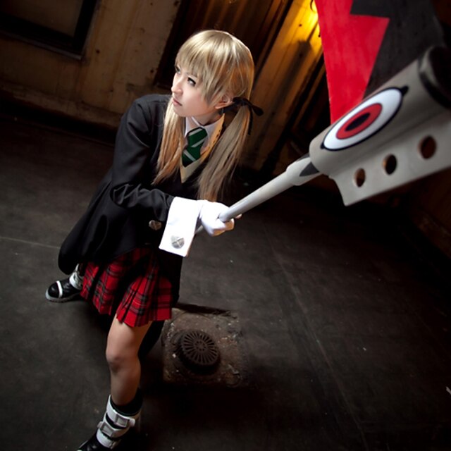  Inspired by SoulEater Maka Albarn Anime Cosplay Costumes Japanese Cosplay Suits School Uniforms Solid Colored Long Sleeve Coat Vest Shirt For Women's / Skirt / Tie / Gloves