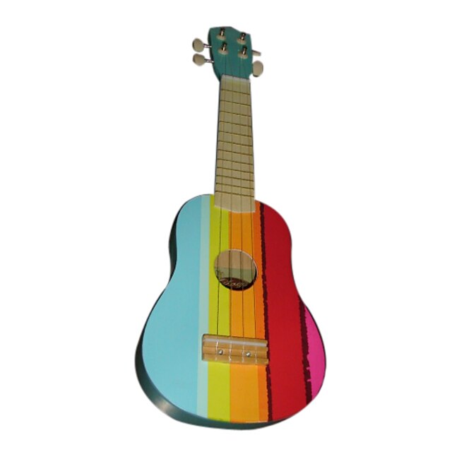 ng - (arcobaleno) solido ukulele soprano basswood