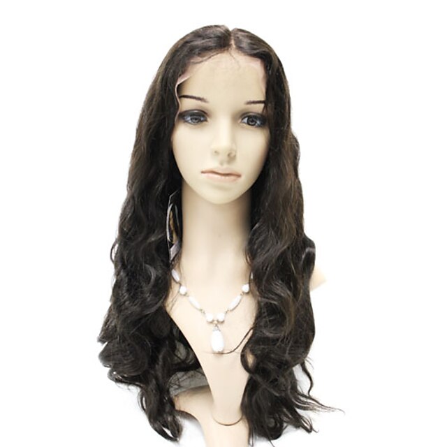  Lace Front 100% Indian Remy Hair Body Wave Long Wig
