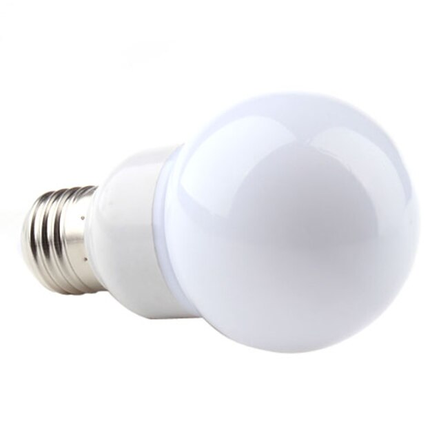  160lm E26 / E27 LED-pallolamput A60(A19) 48 LED-helmet SMD 3528 Lämmin valkoinen 220-240V