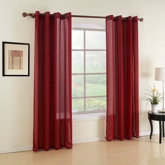  Custom Made Sheer Sheer Curtains Shades Two Panels 2*(42W×96