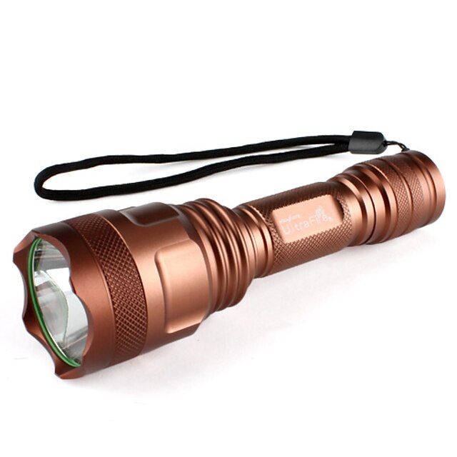  LED Lommelygter Lommelygter 800 lm LED Cree® XM-L T6 1 Sendere 5 Lys Tilstand Camping / Vandring / Grotte Udforskning / Aluminiumslegering / 5 (Høj > Mellem > Lav > Strobe > SOS)