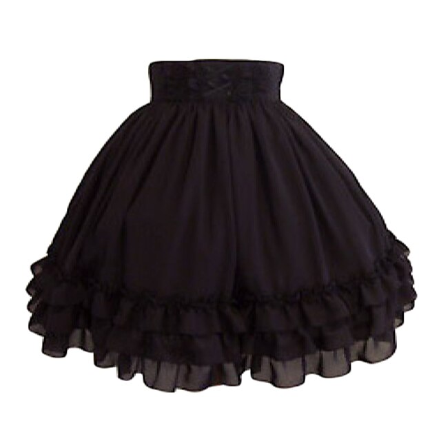  Classic Lolita Dress Medium Length Chiffon Skirt Lolita Accessories