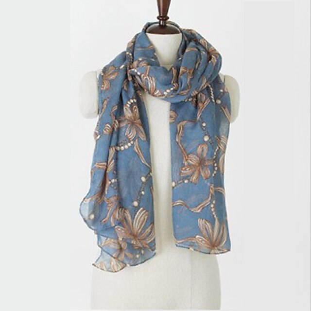  Fashion Voile With Bowknot Pattern Special Occasion Scarf/ Shawl (More Colors)