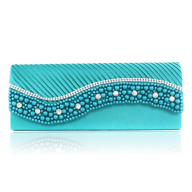  Gougeous Silk with Beads Handbags/Clutches with Crystal(More Colors)