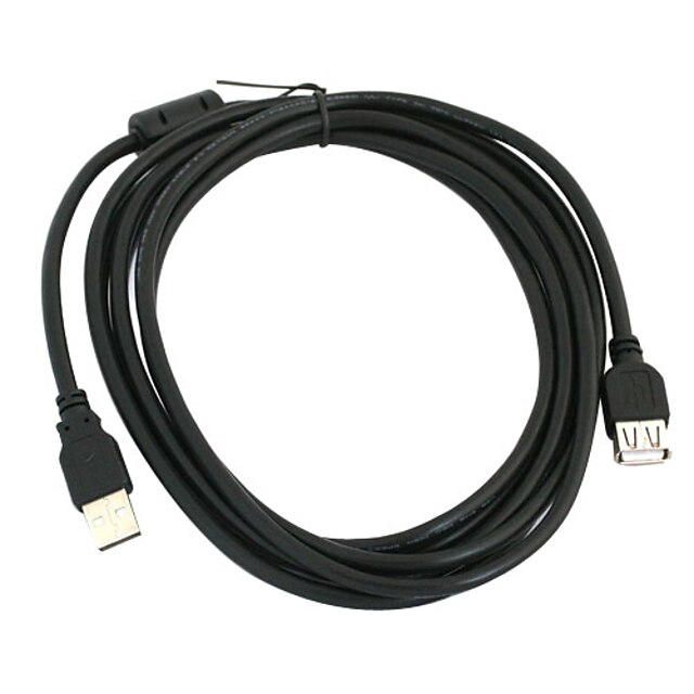 3m USB2.0-jatkojohto (af, musta)