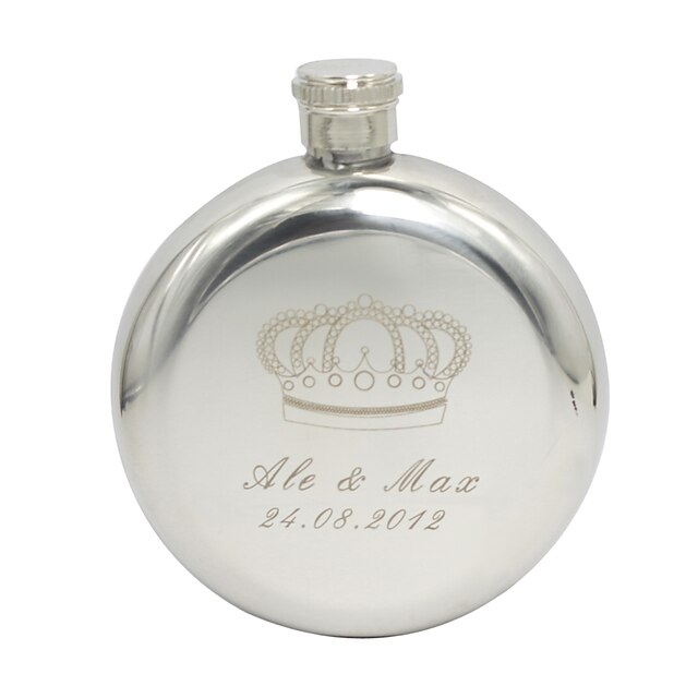  Stainless Steel Hip Flasks Groom Groomsman Wedding Anniversary Birthday