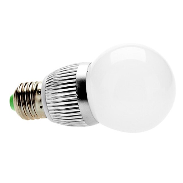  Lâmpada Redonda Regulável E26/E27 3 W 300 LM 3000K K Branco Quente 3 LED de Alta Potência AC 220-240 V