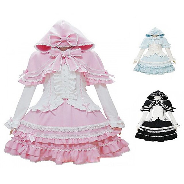  Sweet Lolita Skirt Black Blue Pink Medium Length Blouse Skirt Lolita Accessories