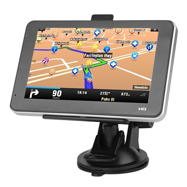  5 hüvelykes érintőképernyő autós GPS Navigator tf, usb, mp3, wma, mp4, ebook