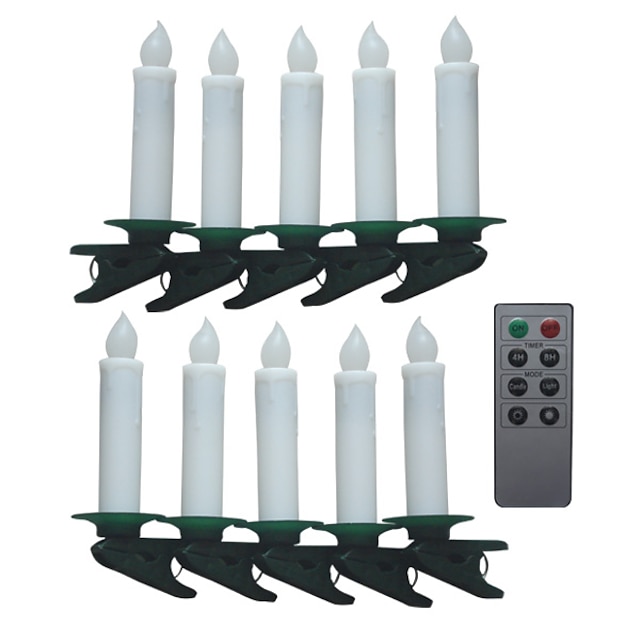  10CPS Multifunction candles remote-control LED candle-xmas light