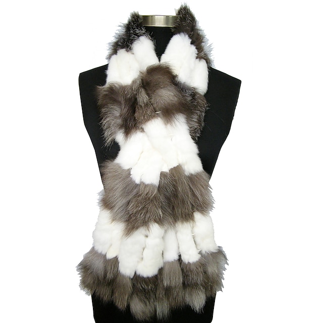  Rabbit Fur lindo e Fox Partido Pele / Evening lenço / Xailes (mais cores)