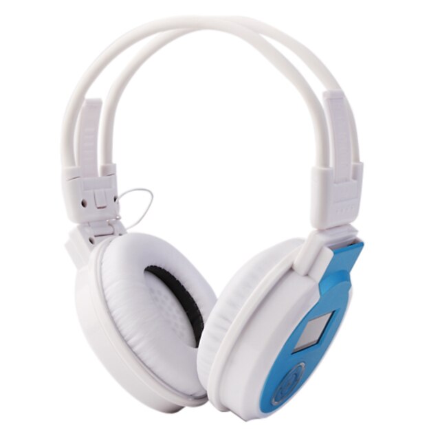  MP3 FM Headphone with SD Card Slot,LCD Screen(Blue,Grey)