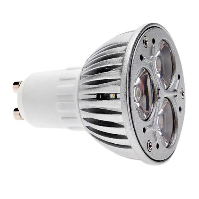  1pç 280 lm GU10 Lâmpadas de Foco de LED 3 Contas LED COB Regulável Branco Quente 220-240 V / #