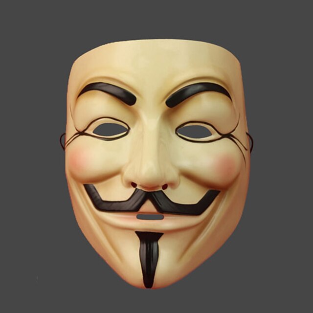  Mask Inspired by V for Vendetta Beige Christmas Halloween Carnival Men's Women's