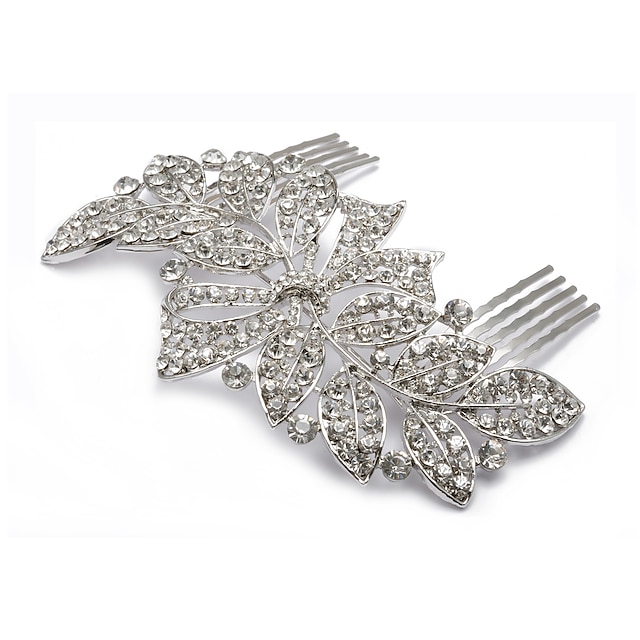  Alloy Hair Combs with 1 Wedding / Special Occasion / Outdoor Headpiece
