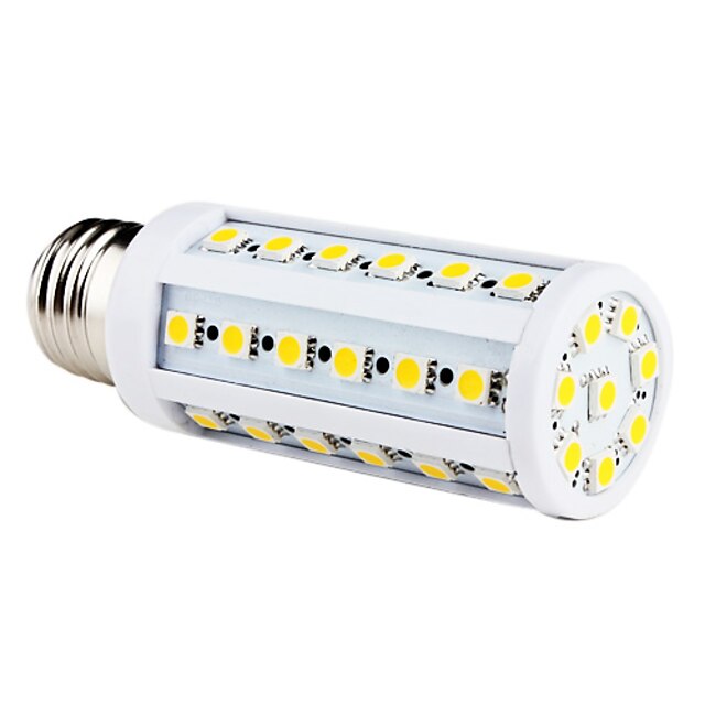  9W 200-300 lm E26/E27 Ampoules Maïs LED T 44 diodes électroluminescentes SMD 5050 Blanc Chaud AC 220-240V