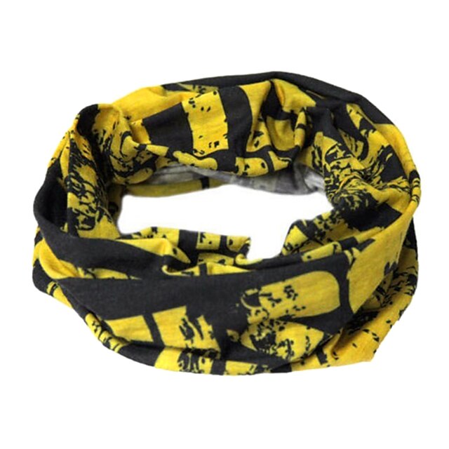  Fashion Designed Cycling Scarf (Black and Yellow)