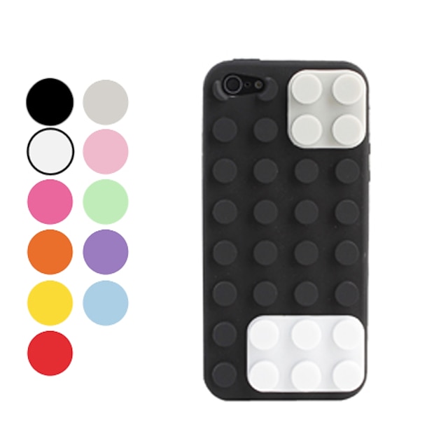  Toy Bricks Design Soft Case for iPhone 5 (Assorted Colors)