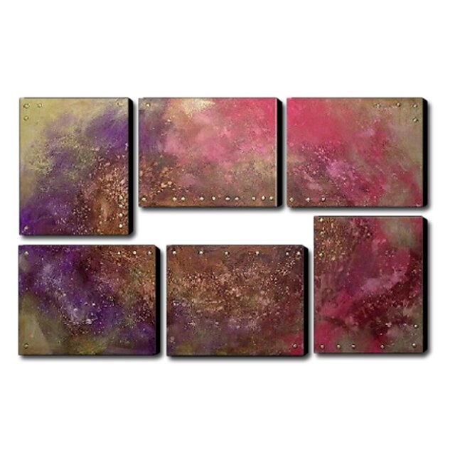 Hand-Painted Abstract Horizontal Canvas Oil Painting Home Decoration More than Five Panels