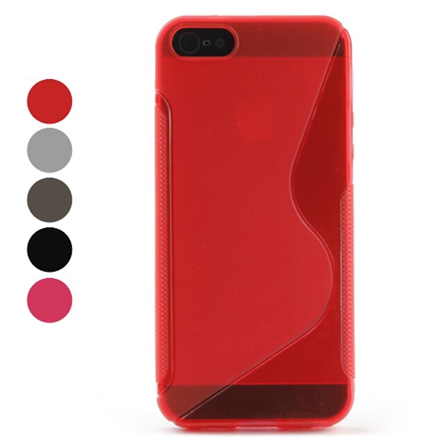  Carcasa Suave TPU para el iPhone 5 (colores surtidos)