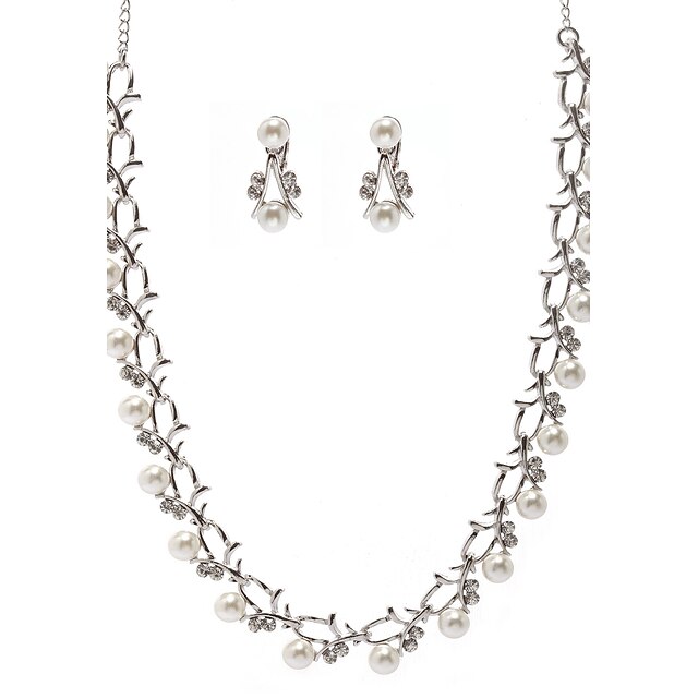  Women's Alloy Jewelry Set Rhinestone / Cubic Zirconia / Imitation Pearl
