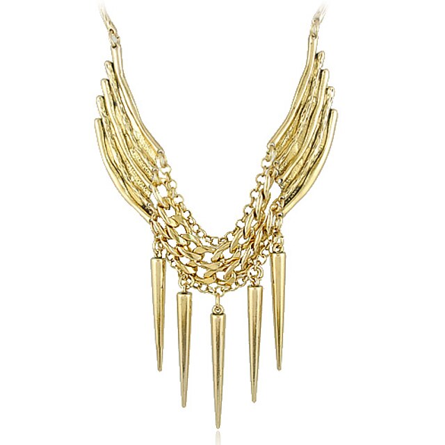  Elegant Alloy With Tassel/Rivet Women's Necklace