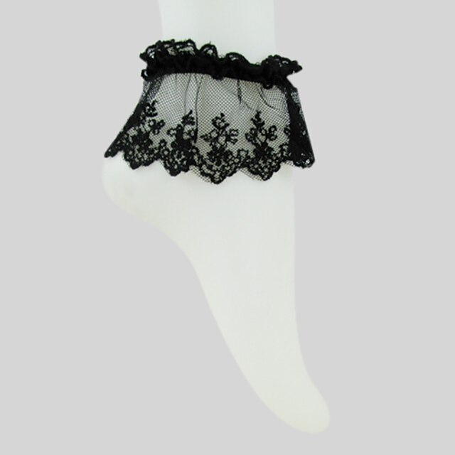 Ponožky a punčochy Gothic Lolita See Through Černá Lolita Příslušenství Punčocháče Krajka Pro Dámské Bavlna
