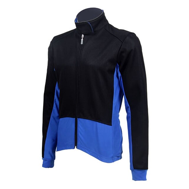  Jaggad Men's Long Sleeve Cycling Jacket Winter Fleece Black Red Blue Bike Jacket Top Thermal Warm Windproof Fleece Lining Sports Clothing Apparel
