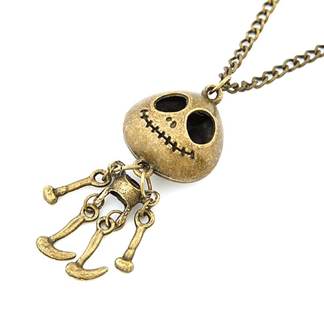  Women's Pendant Necklace Vintage Necklace Skull Halloween Memento Mori Fashion Alloy Necklace Jewelry For Daily