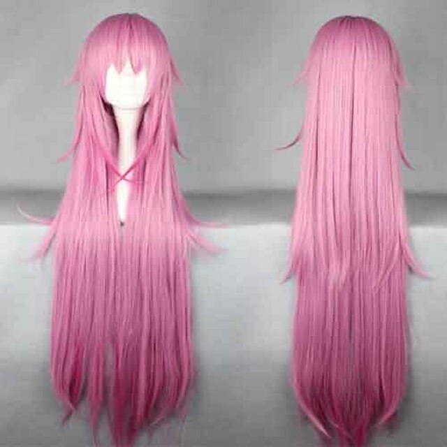  K Neko Perruques de Cosplay Femme 44 pouce Fibre résistante à la chaleur Perruque Anime