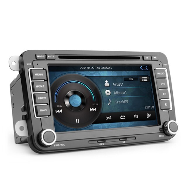  Android 7 Inch Car DVD Player for VW (Capacitive Touchscreen, GPS, ISDB-T, Wifi, 3G)