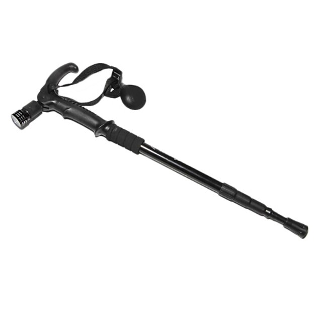  4-Section T Style Hiking Stick (Black)