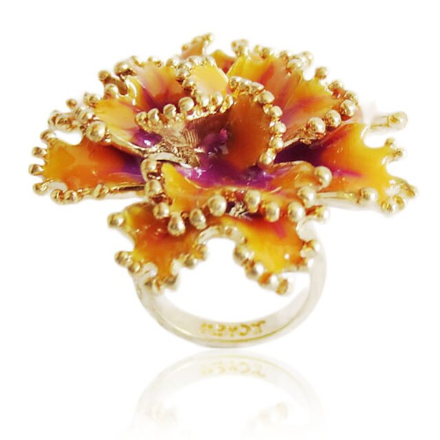  Charmant Alloy Flower Design Fashion Ring