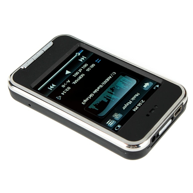  2,8 tommers berøringsskjerm MP5 Player FM / Kamera / Voice Recorder 4GB