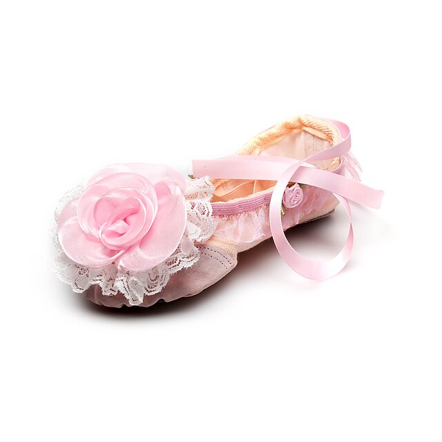  Handmade boty plátěné taneční split-podešev balet papuče s mašlí pro děti