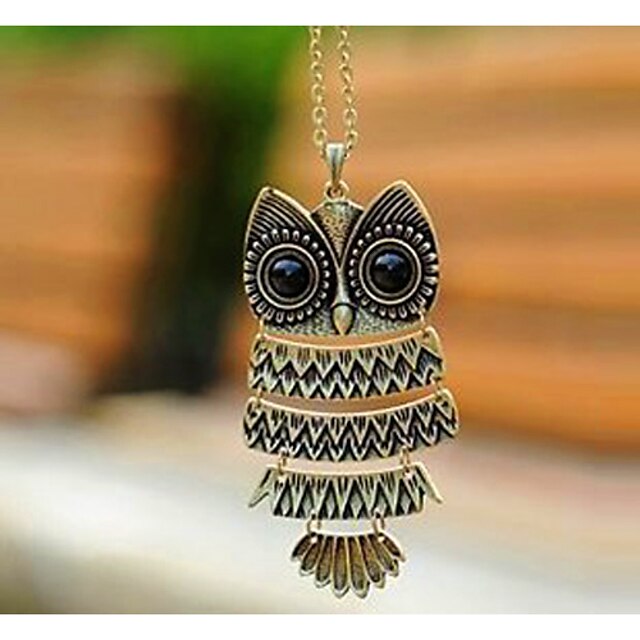  Women's Owl Fashion Vintage Necklace