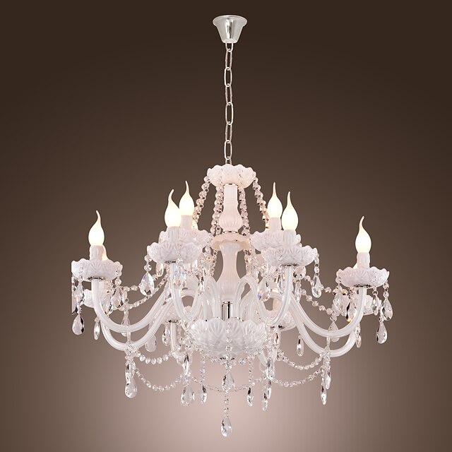  LWD Candle-style Chandelier Uplight - Candle Style, 110-120V / 220-240V Bulb Not Included / 50-60㎡ / E12 / E14