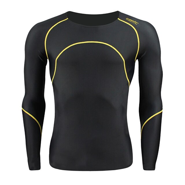  SANTIC Men's Long Sleeve Baselayer Bike Base layer Top Thermal / Warm Breathable Sports Winter Spandex Clothing Apparel / High Elasticity