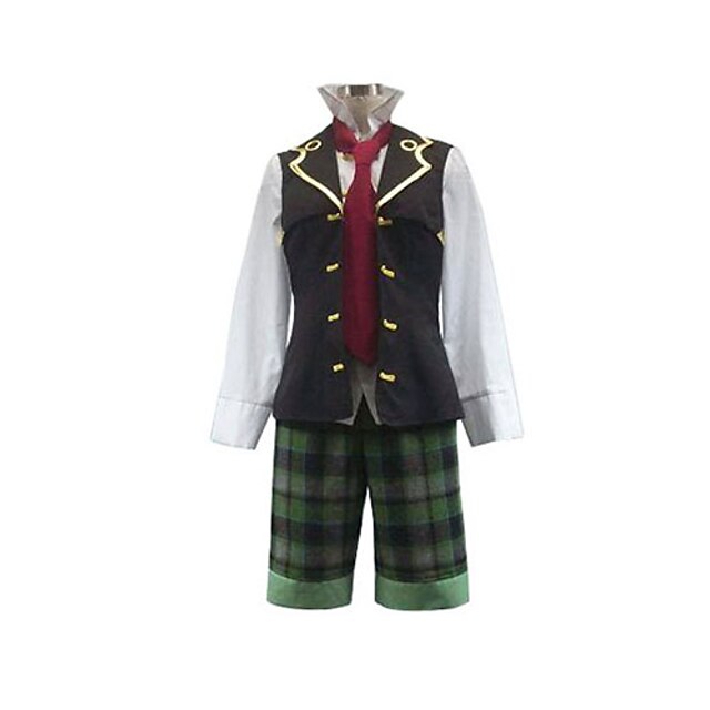  Inspired by Cosplay Oz Vessalius Anime Cosplay Costumes Japanese Cosplay Suits Patchwork Long Sleeve Vest Shirt Shorts For Men's / Tie / Tie