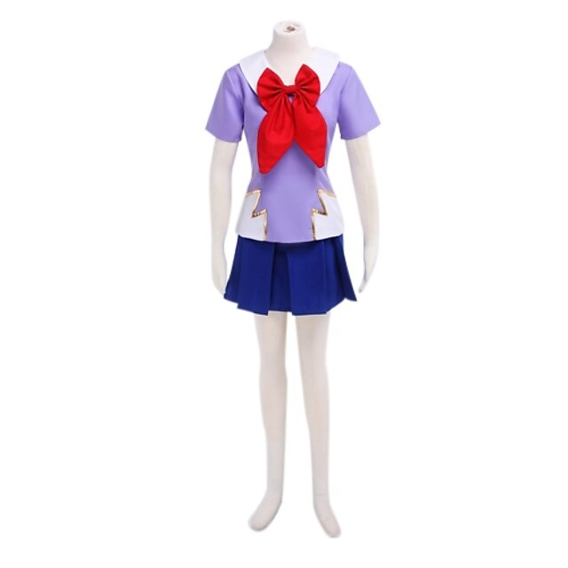  geinspireerd door Cosplay Cosplay Anime Cosplaykostuums Japans Cosplay Kostuums Schooluniformen Patchwork Korte mouw Top Rok Voor Dames