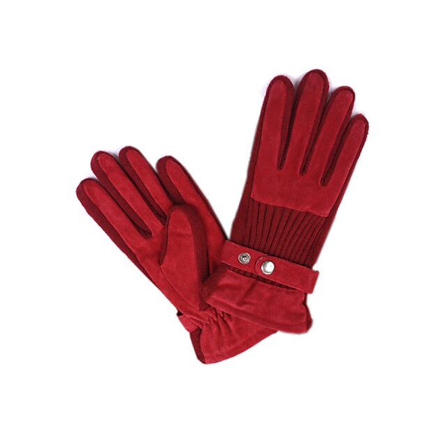  Vrouwen Varkensleer Leer vingertoppen pols lengte Fashion / Winter Handschoenen (meer kleuren)