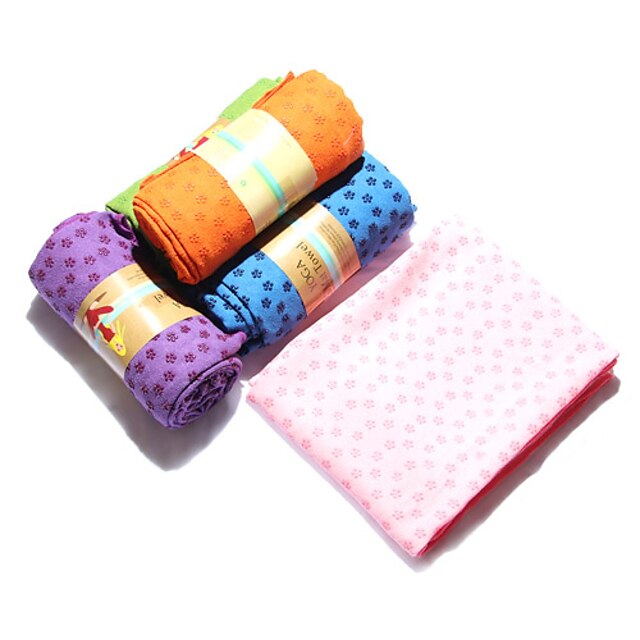  Yoga Towel Odor Free Eco-friendly Non-Slip Plastic for Yoga Pilates Bikram Green Blue Pink