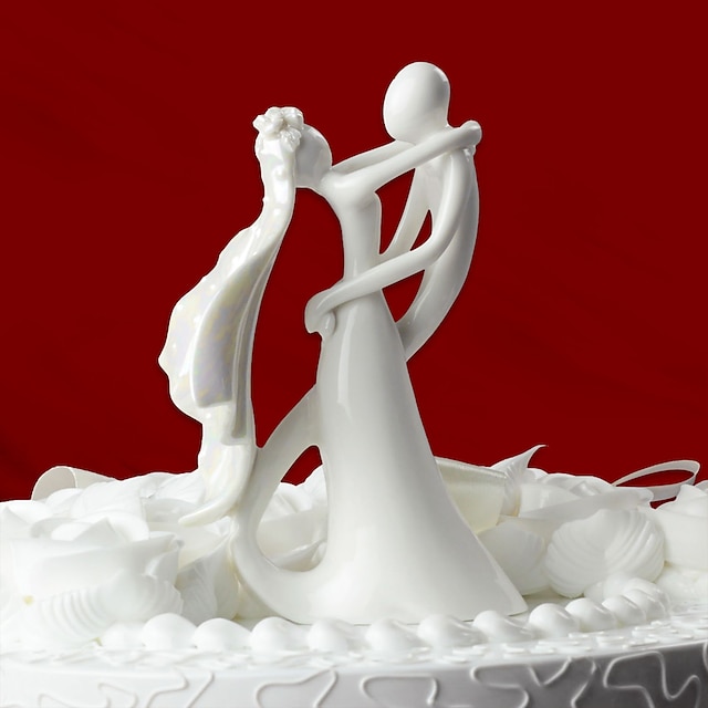  Cake Topper Classic Theme Classic Couple Ceramic Wedding / Bridal Shower with Gift Box