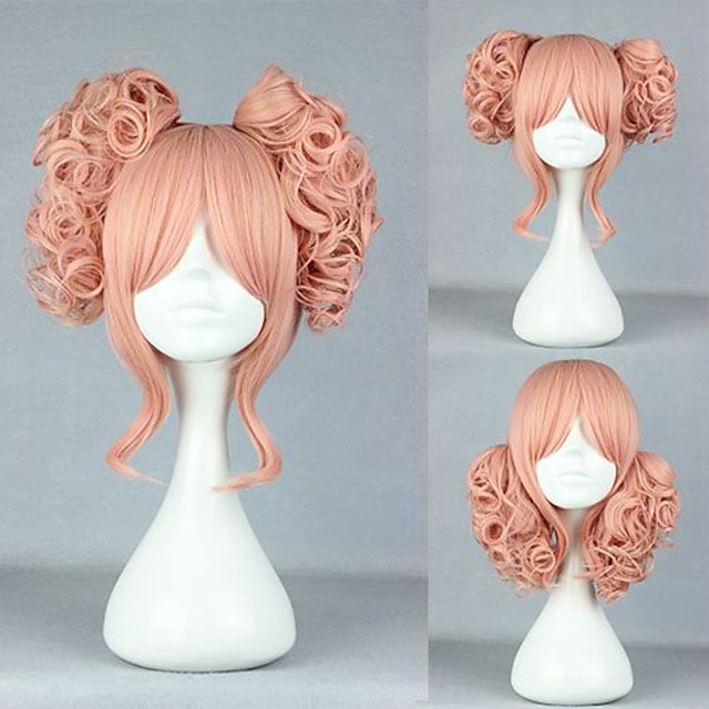  Lolita Wig Inspired by Little Girl Pink and Golden Mixed Color 35cm Sweet 