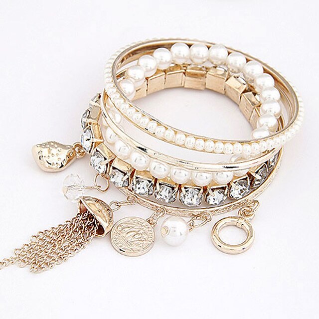  femmes perle bijou bracelet de base en couches